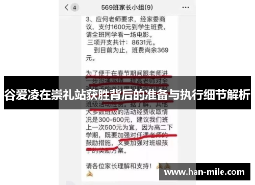 谷爱凌在崇礼站获胜背后的准备与执行细节解析 谷爱凌在崇礼站获胜背后的准备与执行细节解析