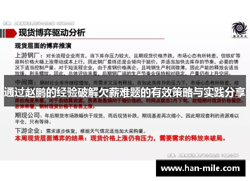 通过赵鹏的经验破解欠薪难题的有效策略与实践分享